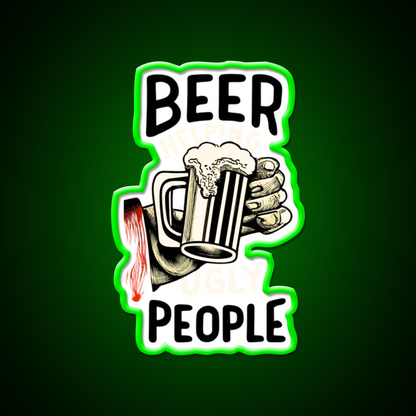 Beer Humor Man Cave Bar Led Neon Sign Rgb Color