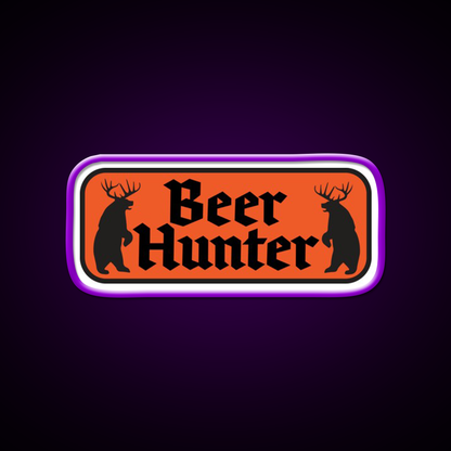 Beer Hunter Orange Beer Bar Decor Led Neon Sign Rgb Color - LED neon sign view 9