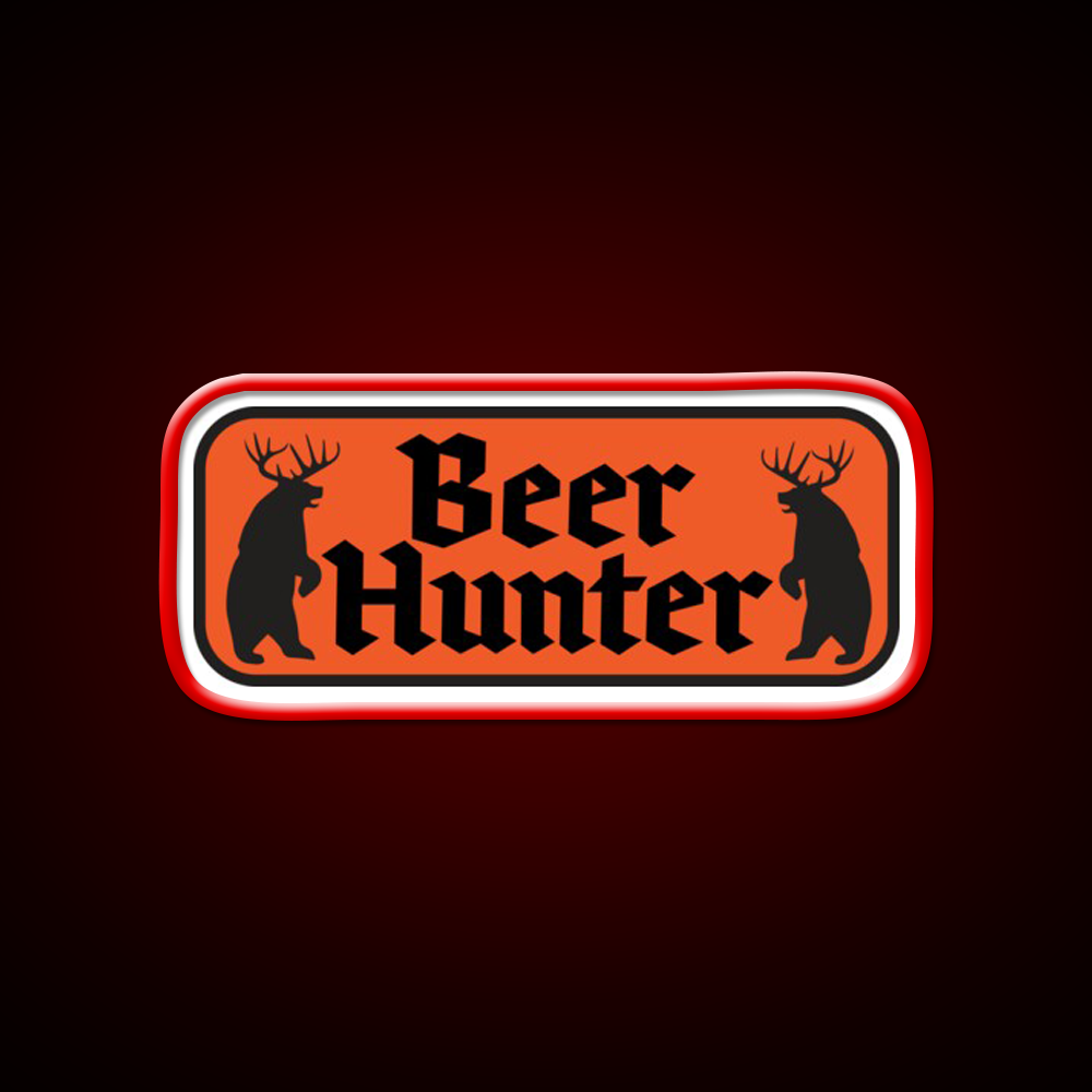 Beer Hunter Orange Beer Bar Decor Led Neon Sign Rgb Color - LED neon sign view 10