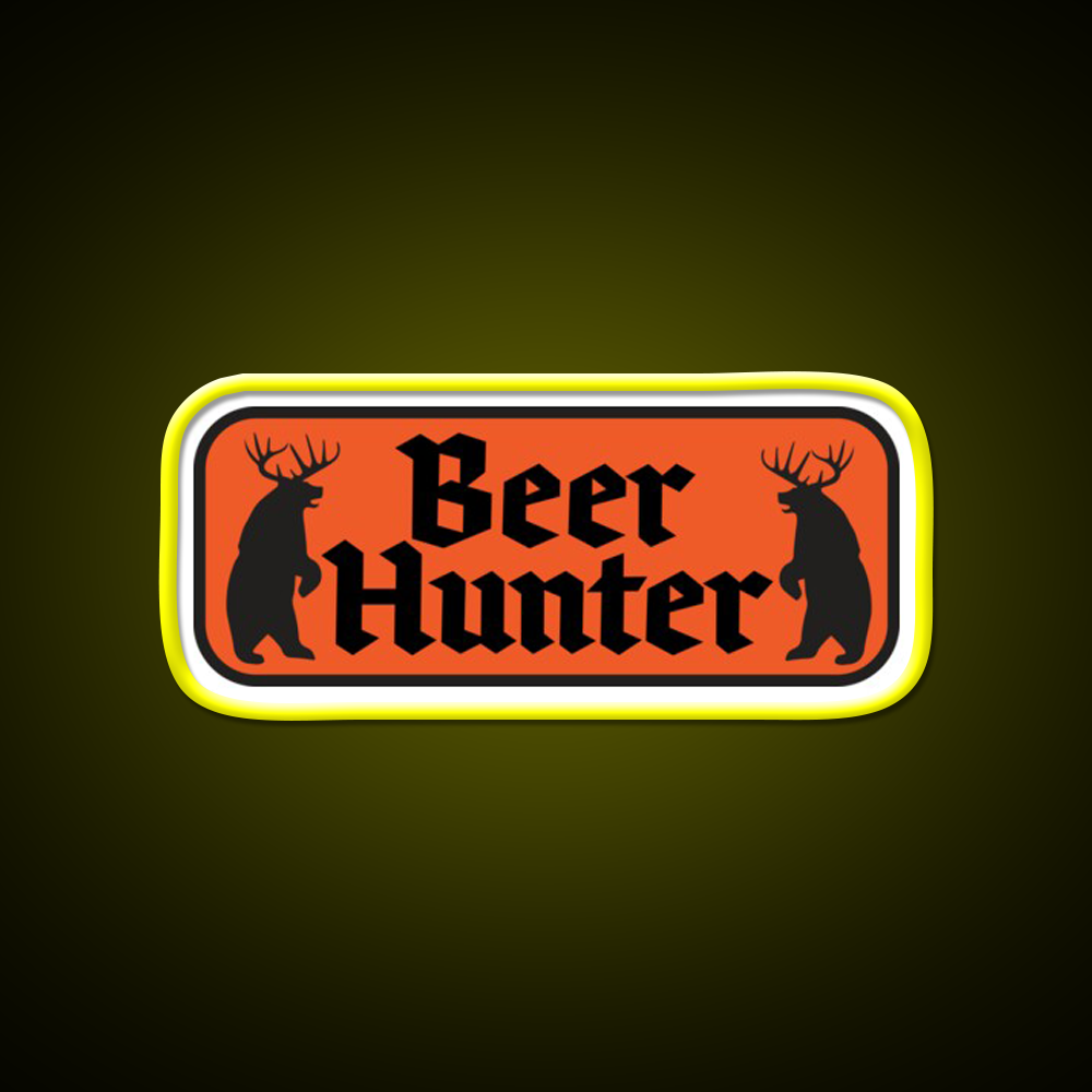 Beer Hunter Orange Beer Bar Decor Led Neon Sign Rgb Color - LED neon sign view 7