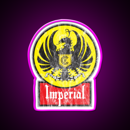 Beer Imperial Beer Bar Decor Led Neon Sign Rgb Color - Neon sign mounted on wall in room