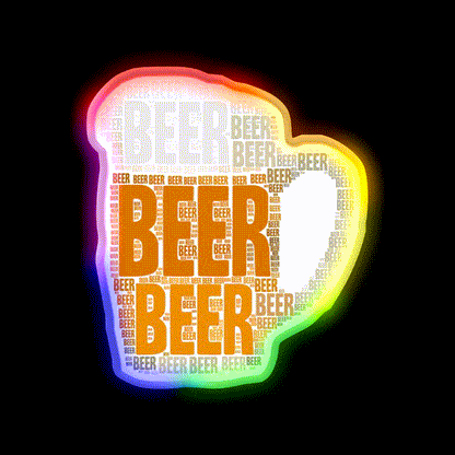 Beer Ipa Lover Man Cave Bar Led Neon Sign Rgb Color