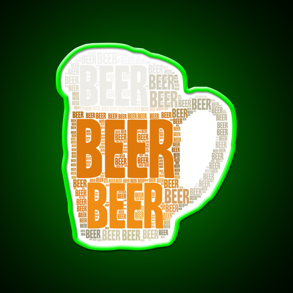 Beer Ipa Lover Man Cave Bar Led Neon Sign Rgb Color