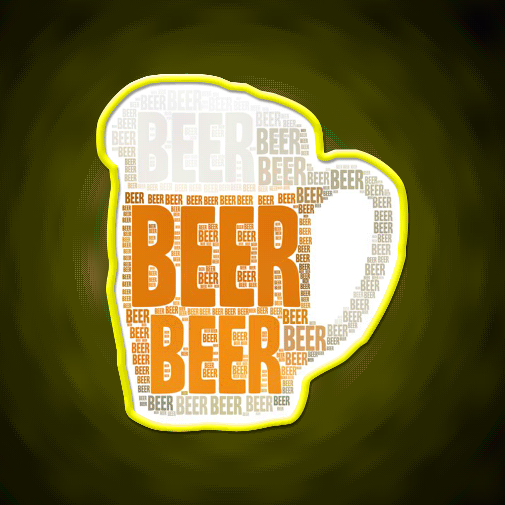 Beer Ipa Lover Man Cave Bar Led Neon Sign Rgb Color