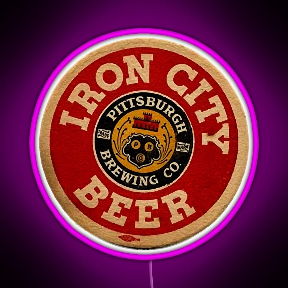 Beer Irons City Rgb Led Neon Sign Pop Wall Art - Shineneon