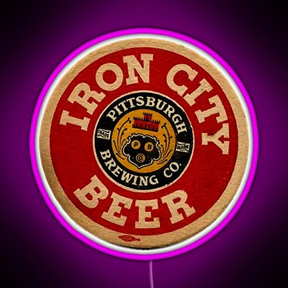 Beer Irons City Rgb Led Neon Sign Pop Wall Art - Shineneon