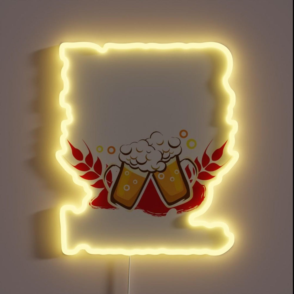 Beer Is My Valentine Rgb Led Neon Sign