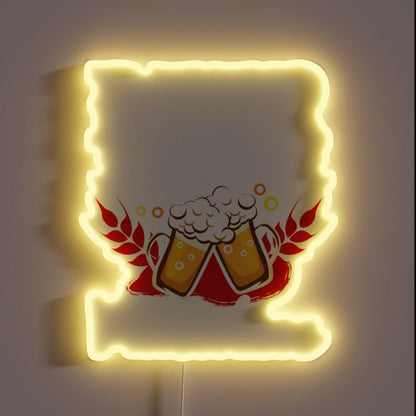 Beer Is My Valentine Rgb Led Neon Sign