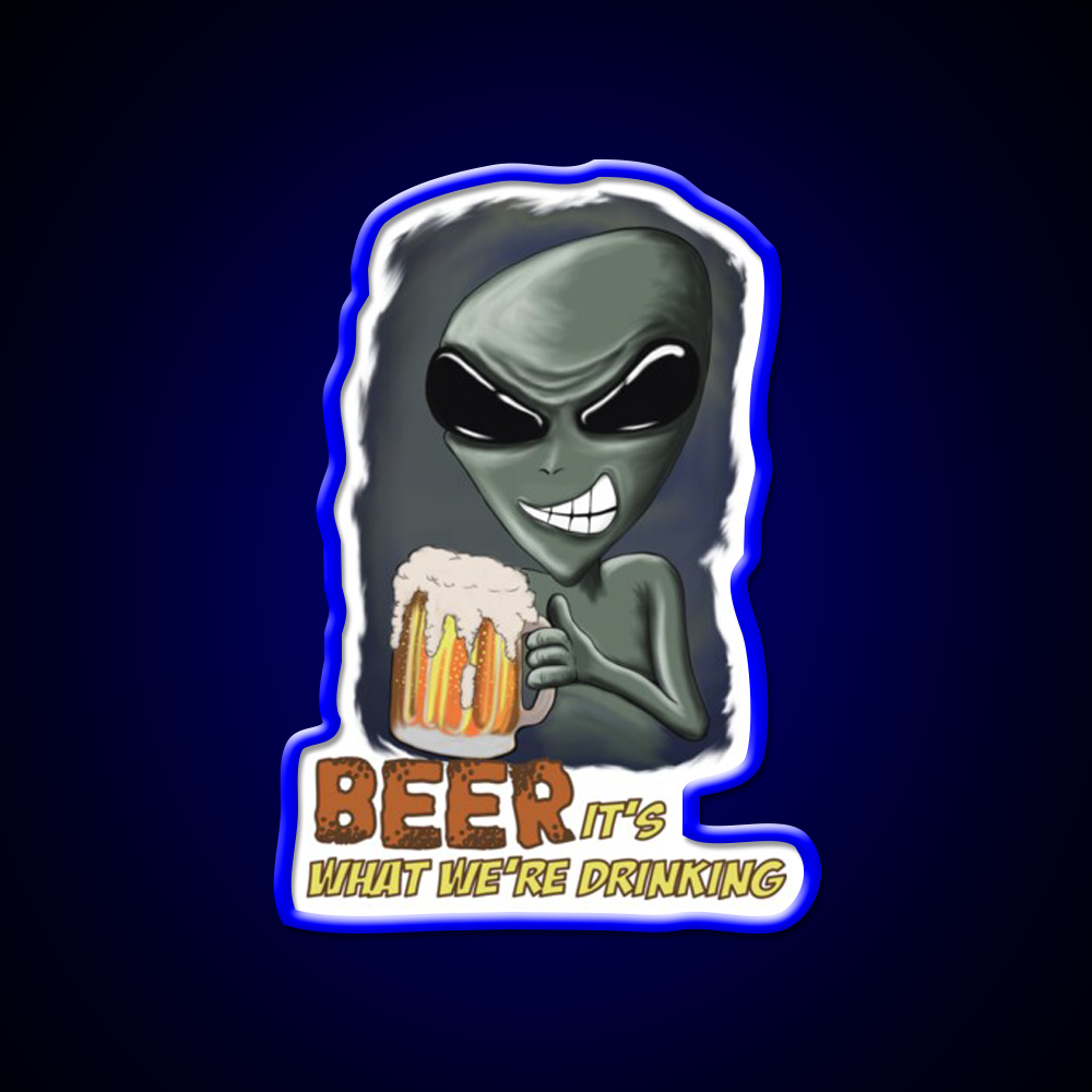 Beer Its What Were Drinking Man Cave Bar Led Neon Sign Rgb Color