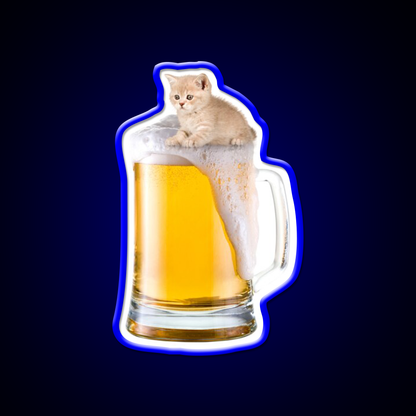 Beer Kitty Beer Bar Decor Led Neon Sign Rgb Color - LED neon sign view 5