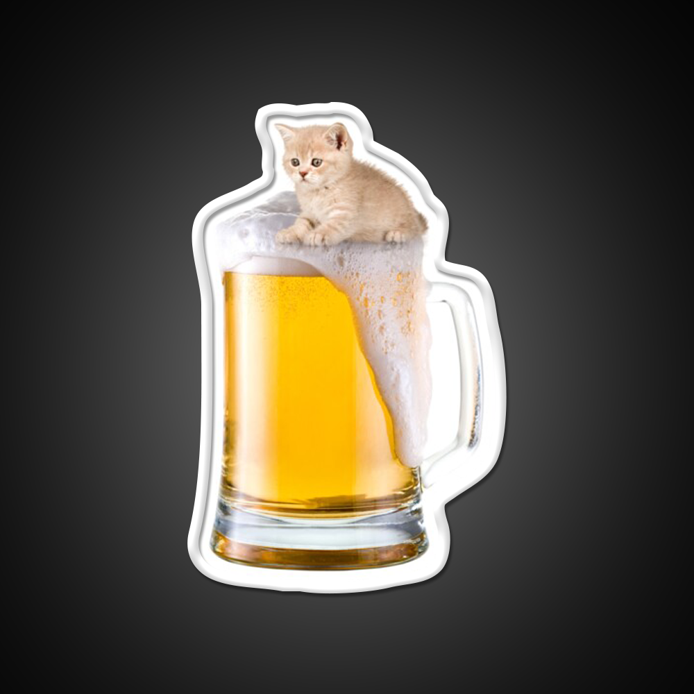 Beer Kitty Beer Bar Decor Led Neon Sign Rgb Color - LED neon sign view 11