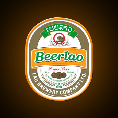 Beer Lao Beer Bar Decor Led Neon Sign Rgb Color - LED neon sign view 6