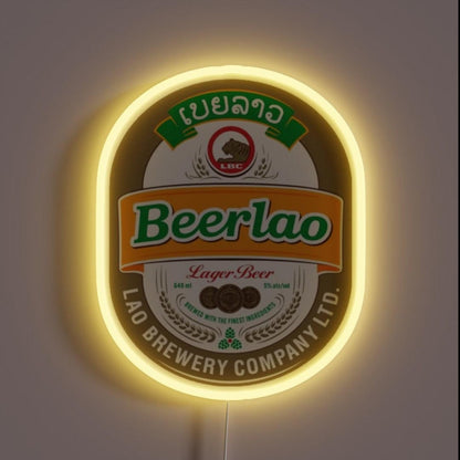 Beer Lao Rgb Led Neon Sign - Custom LED neon sign front view