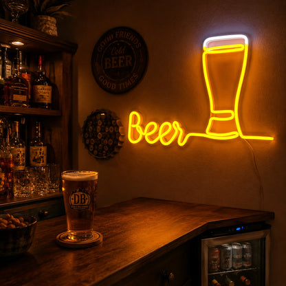 Beer LED Neon Sign - 03 Real Lifestyle Scene