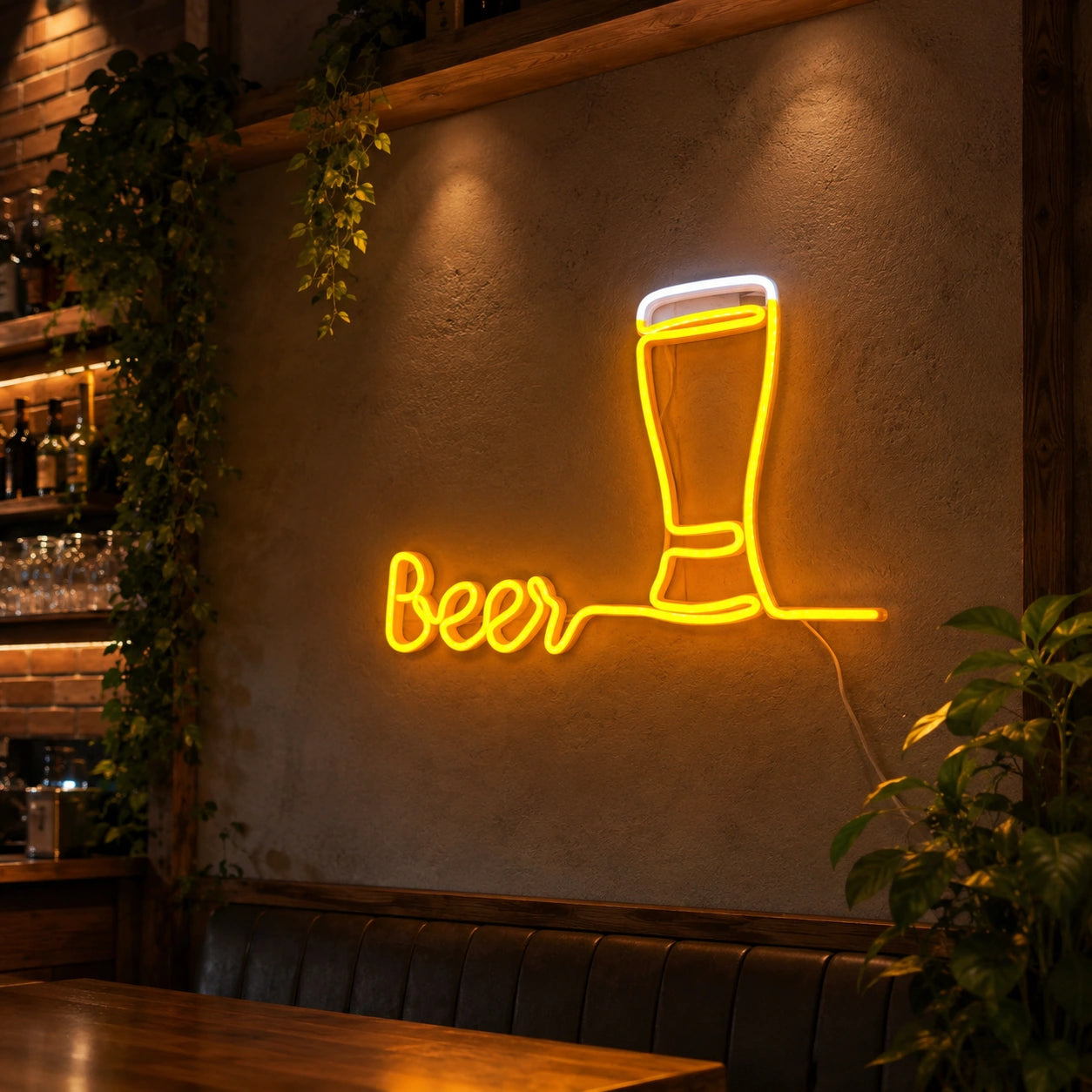 Beer LED Neon Sign - 04 Size Image