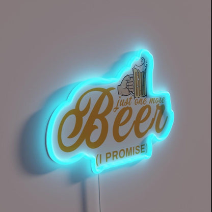 Beer Lover Alcoholic Beverage Saying Gift Rgb Led Neon Sign - LED neon sign close-up detail