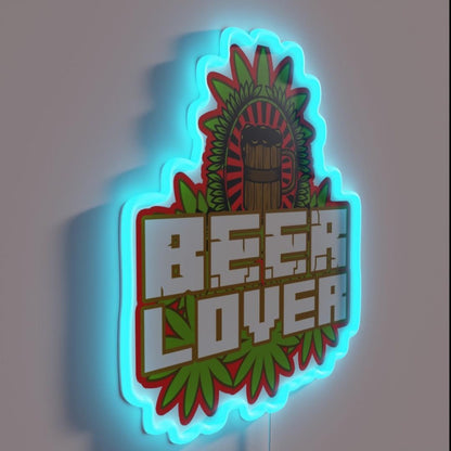 Beer Lover Rgb Led Neon Sign Bar Decors - LED neon sign close-up detail