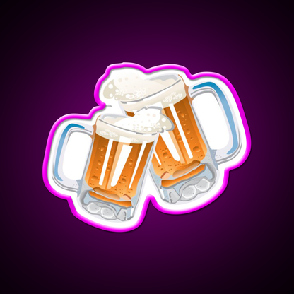 Beer Man Cave Bar Led Neon Sign Bar Wall Decor Rgb Color