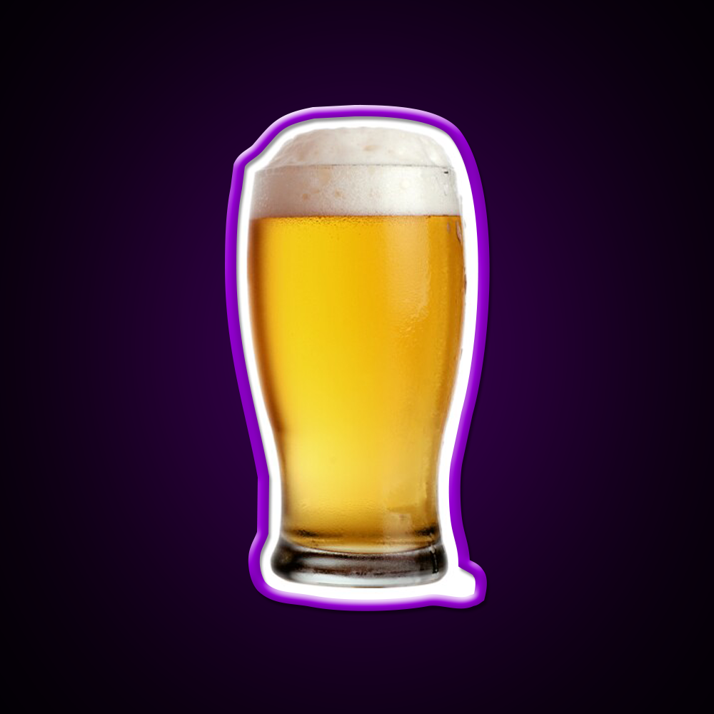 Beer Man Cave Bar Led Neon Sign Beer Cup Wall Art Rgb Color - LED neon sign view 9