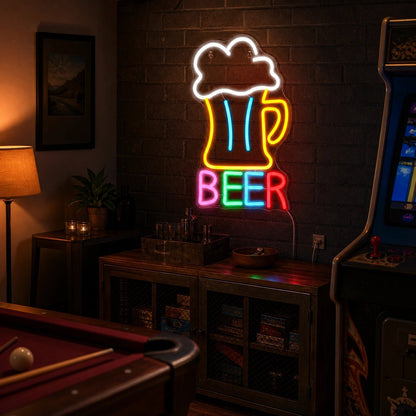 Beer Man Cave LED Neon Sign - Shineneon
