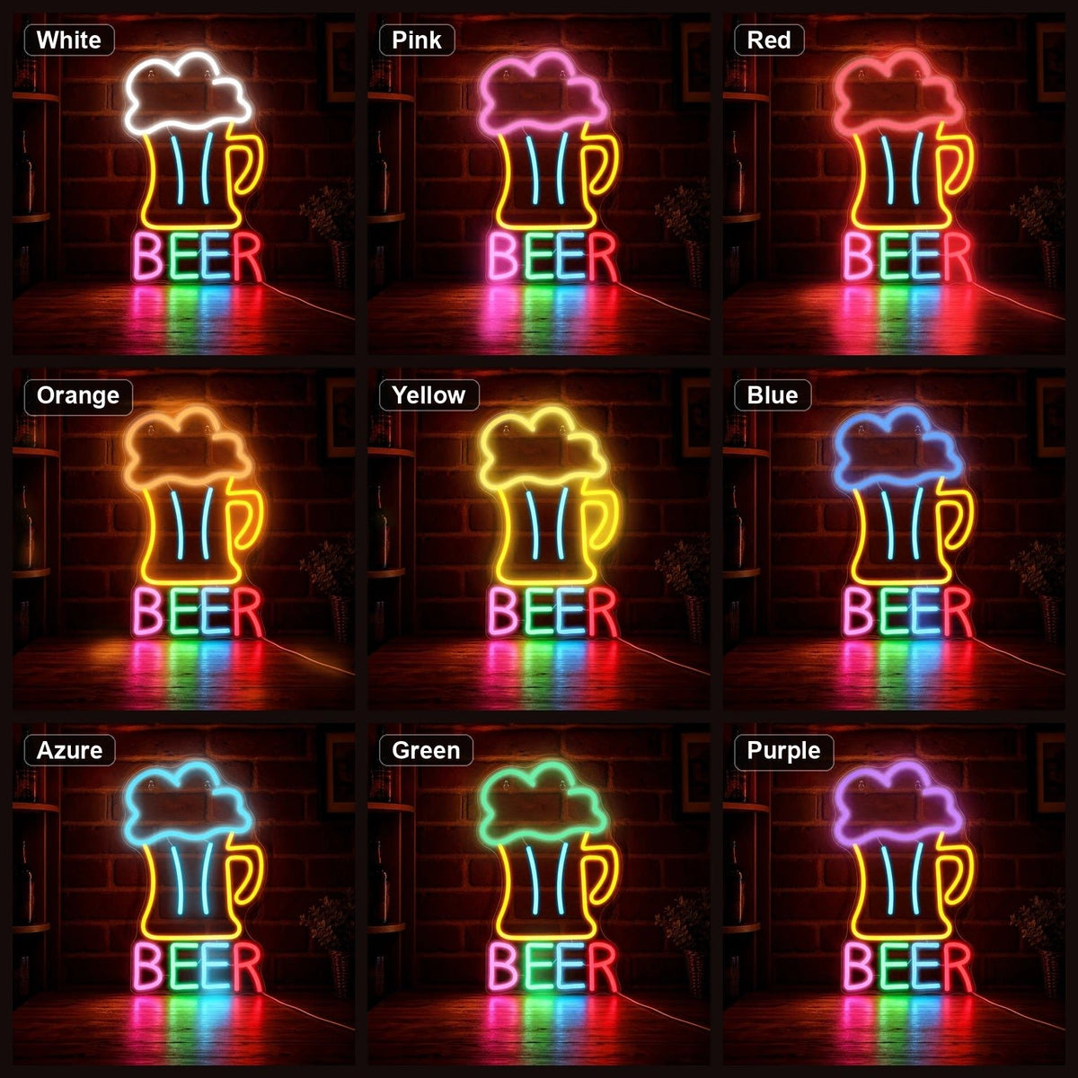 Beer Man Cave LED Neon Sign - Shineneon