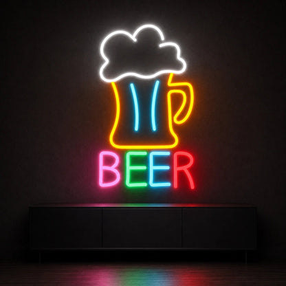 Beer Man Cave LED Neon Sign Garage Neon Sign - Shineneon