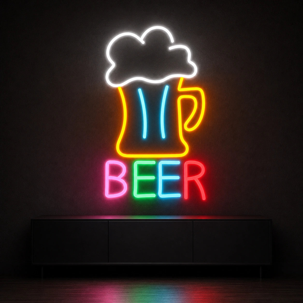 Beer Man Cave LED Neon Sign Man Cave Neon Sign high-converting product image