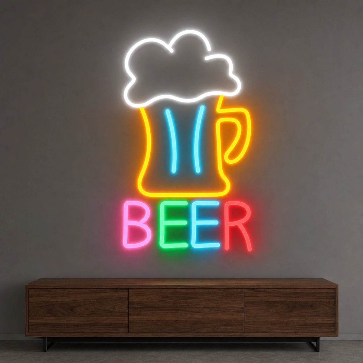 Beer Man Cave LED Neon Sign Man Cave Neon Sign - Shineneon