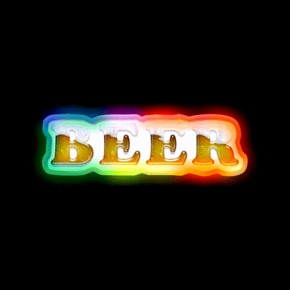Beer Me Man Cave Bar Led Neon Sign Rgb Color - LED neon sign close-up detail