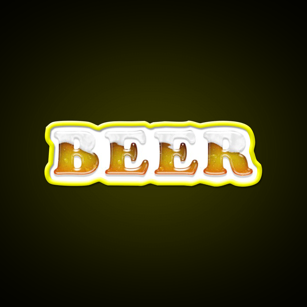 Beer Me Man Cave Bar Led Neon Sign Rgb Color - Custom LED neon sign front view