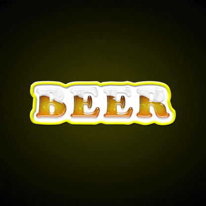 Beer Me Man Cave Bar Led Neon Sign Rgb Color - Custom LED neon sign front view