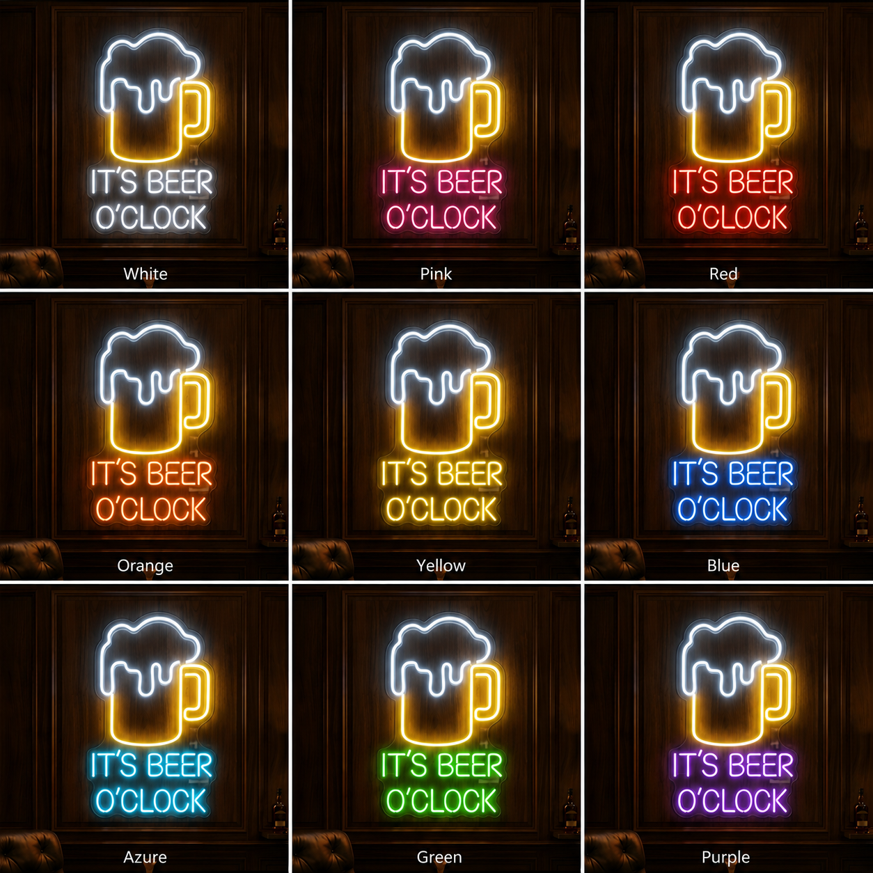 Beer Mug Bar Decor Pub Brewery Man Cave Light LED Neon Sign color grid