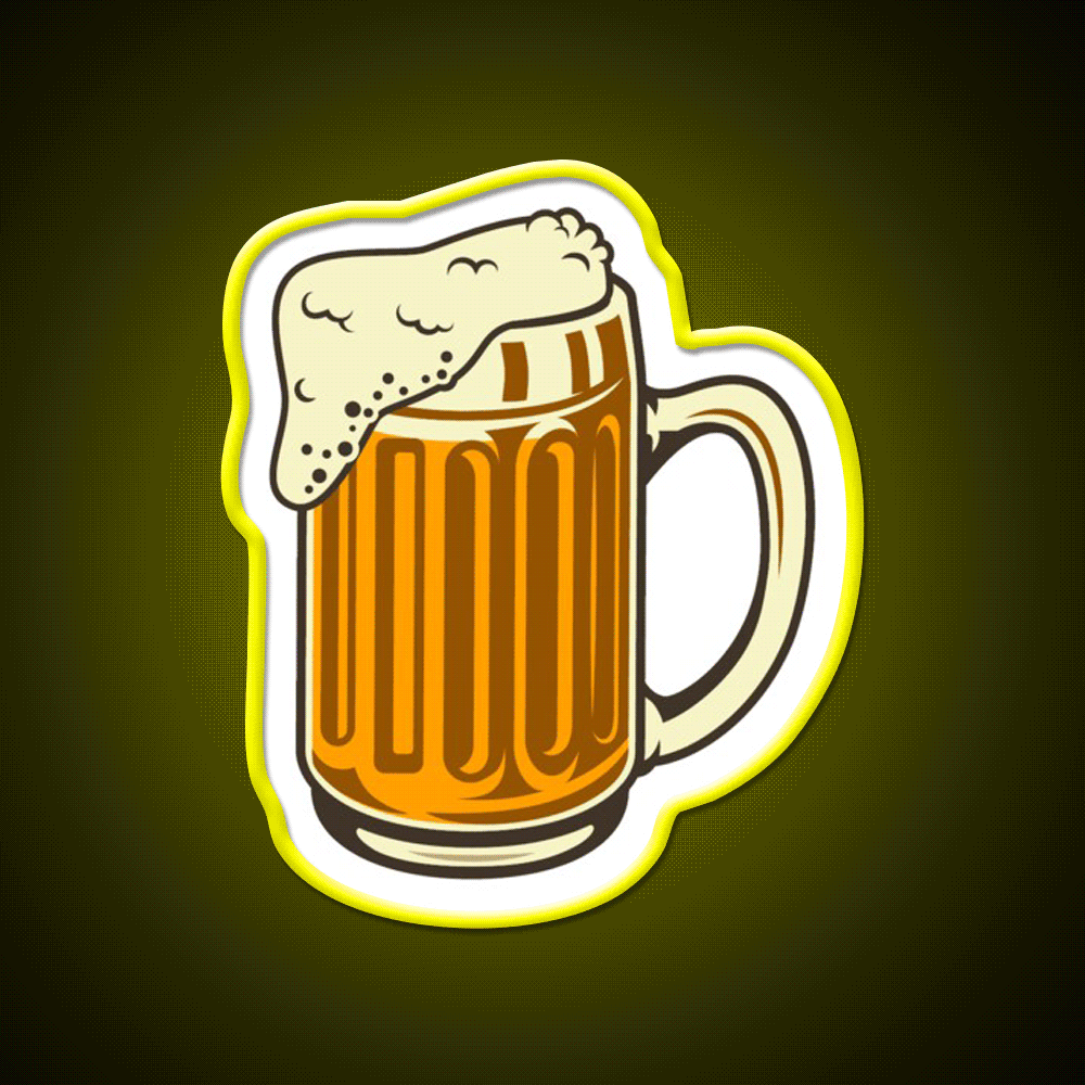 Beer Mug Beer Bar Decor Led Neon Sign Rgb Color - Custom LED neon sign front view