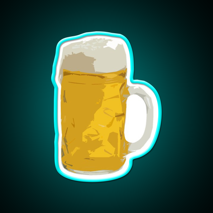 Beer Mug Beer Bar Decor Led Neon Sign Wall Art Rgb Color - Size and dimension reference