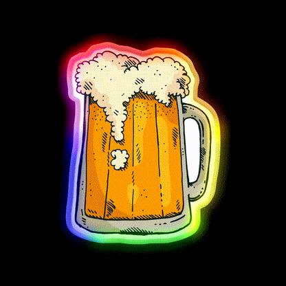 Beer Mug Beer Bar Decor Led Neon Sign Wall Decor Rgb Color - LED neon sign close-up detail