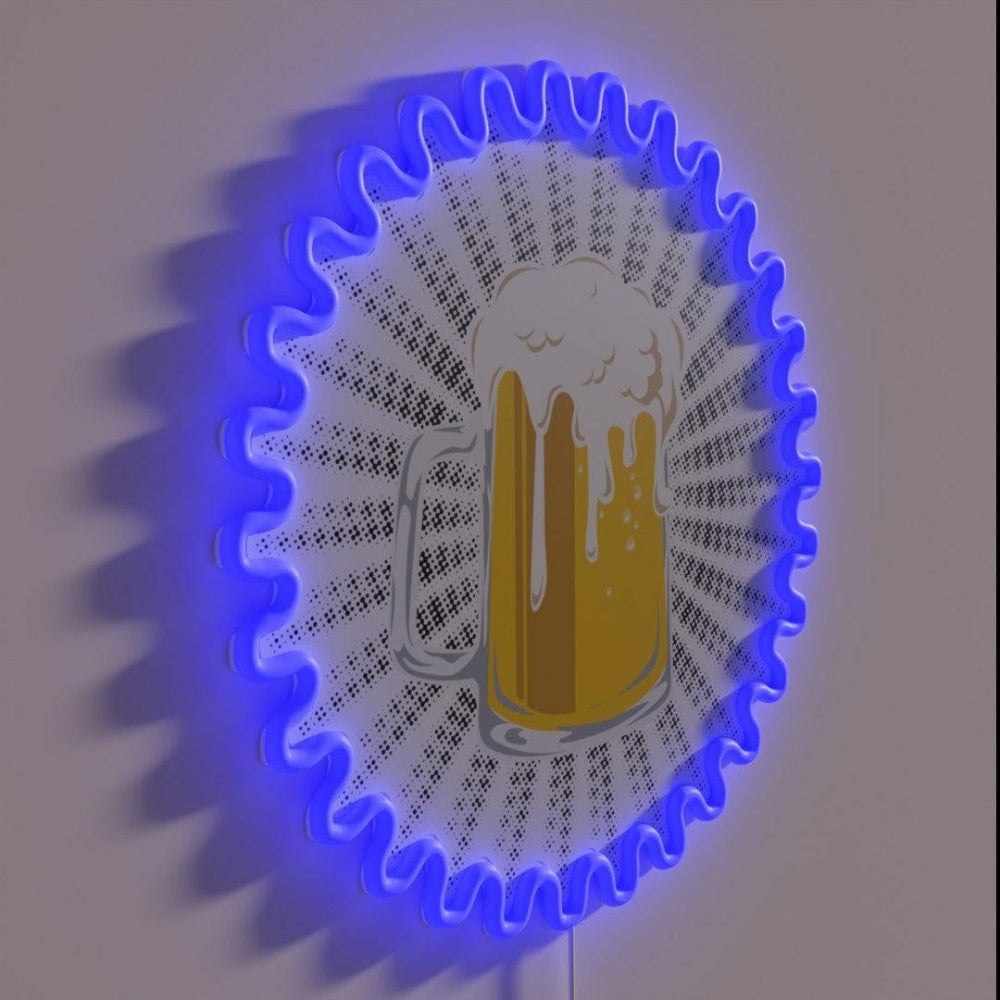 Beer Mug Beer Oktoberfest Rgb Led Neon Sign - LED neon sign close-up detail