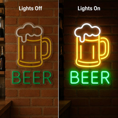 Beer Mug Foam LED Neon Sign - Shineneon