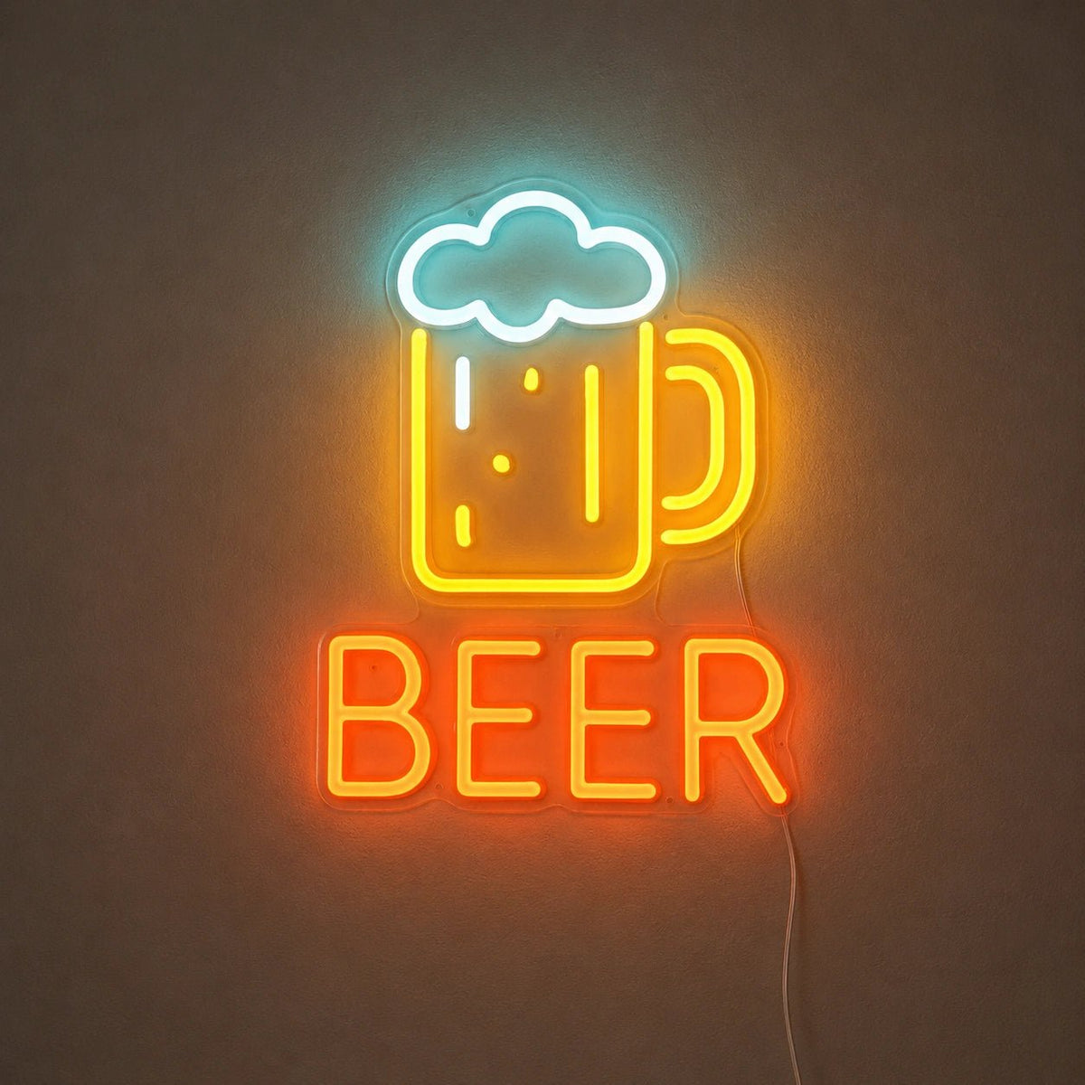 Beer Mug Foam LED Neon Sign Man Cave Neon Sign - Shineneon