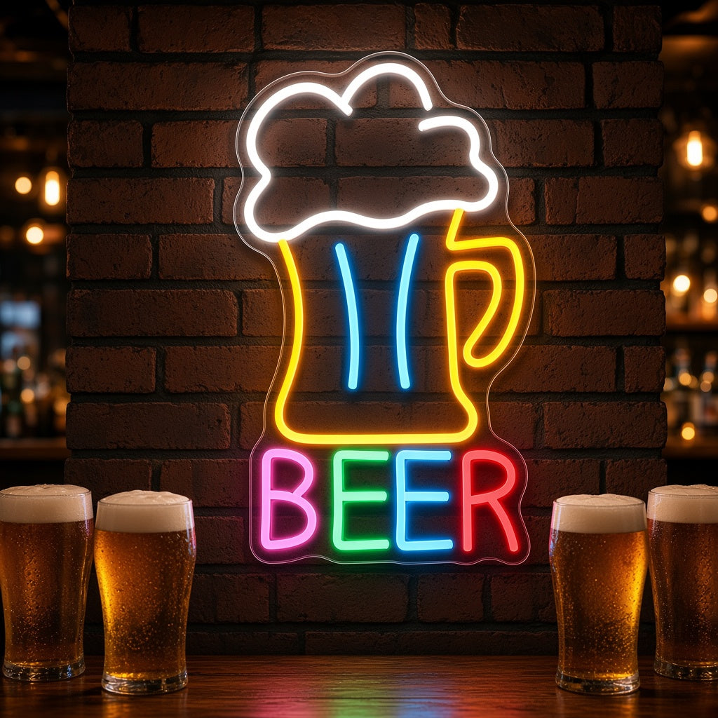 Beer Mug LED Neon Sign
