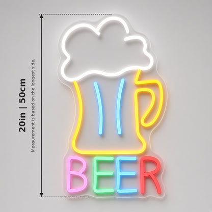 Beer Mug LED Neon Sign