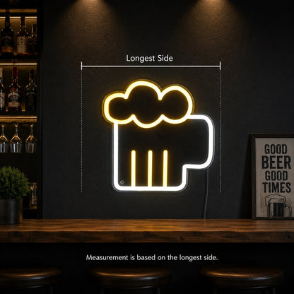 Beer Mug Outline LED Neon Sign - Shineneon