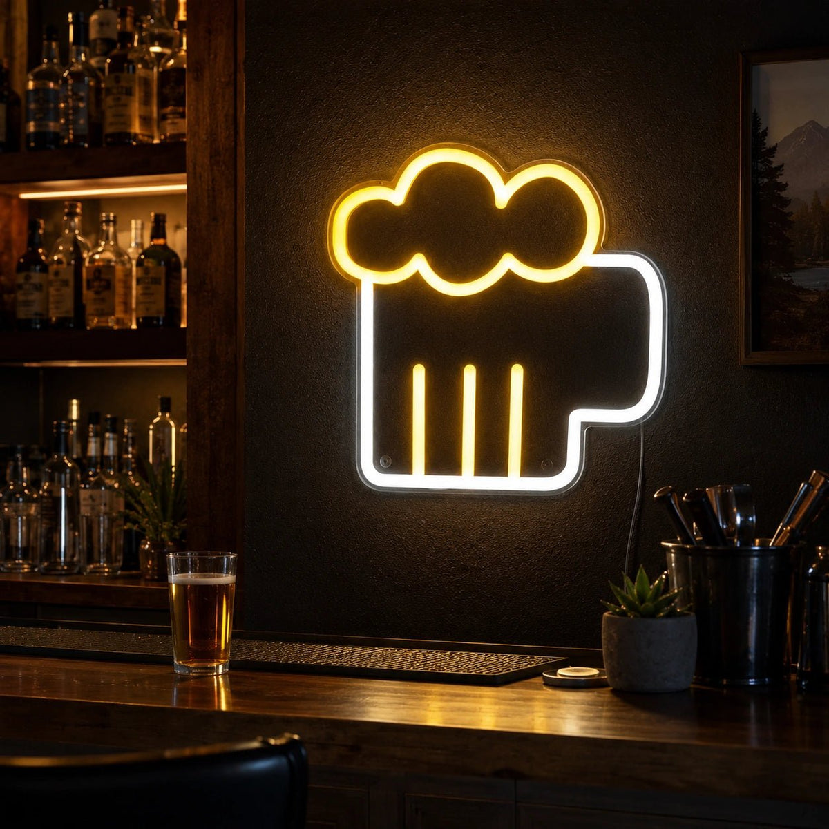 Beer Mug Outline LED Neon Sign - Shineneon
