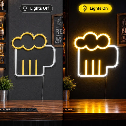 Beer Mug Outline LED Neon Sign - Shineneon