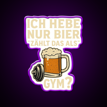 Beer Mug With Dumbbell And Funny Fitness Beer Bar Decor Led Neon Sign Rgb Color - LED neon sign view 9