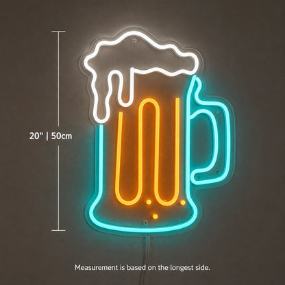 Beer Mugs Table Neon Sign LED Neon Sign size image