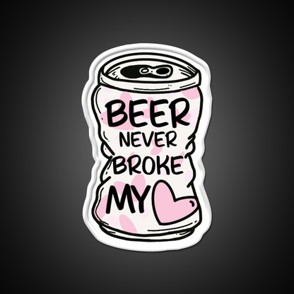 Beer Never Broke My Heart Beer Bar Decor Led Neon Sign Rgb Color - LED neon sign view 11