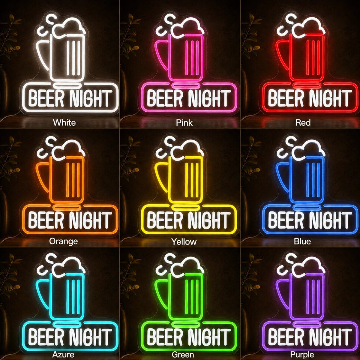 Beer Night Mug LED Neon Sign - Shineneon
