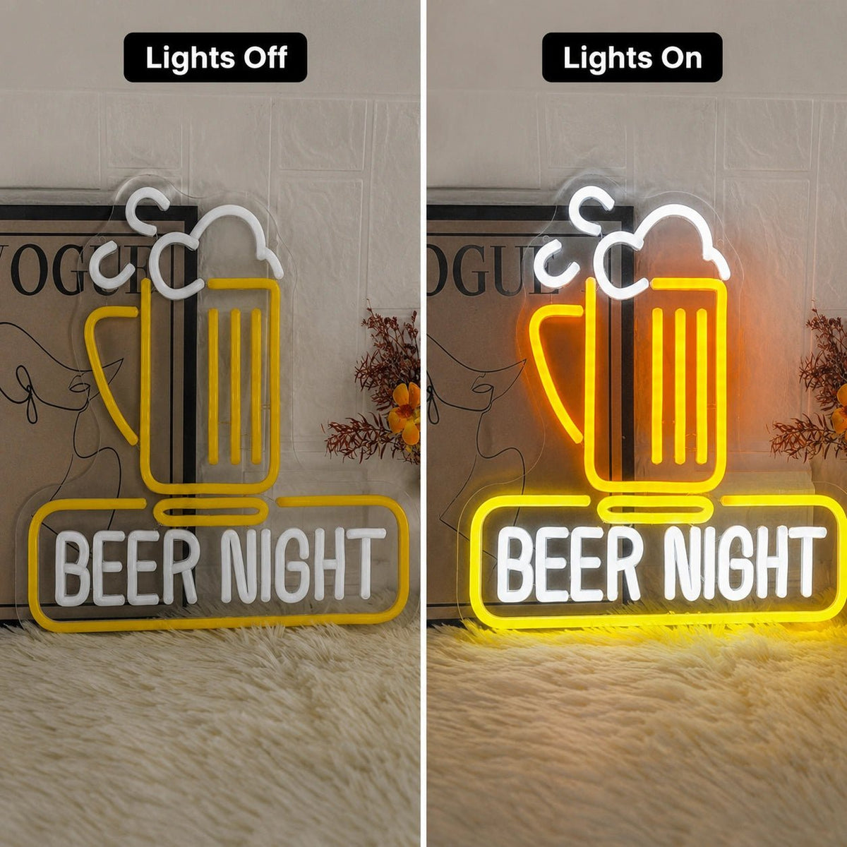 Beer Night Mug LED Neon Sign - Shineneon