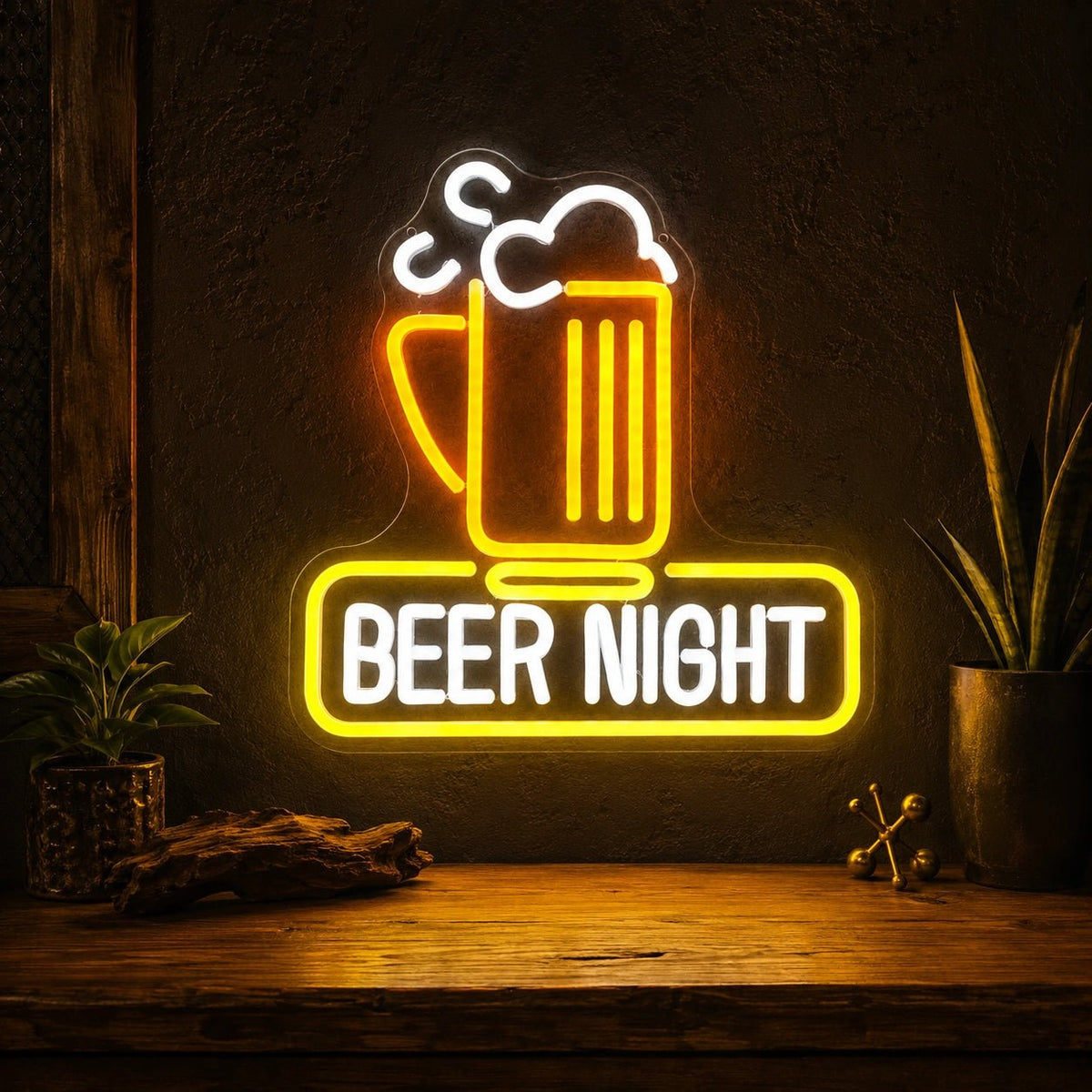 Beer Night Mug LED Neon Sign - Shineneon
