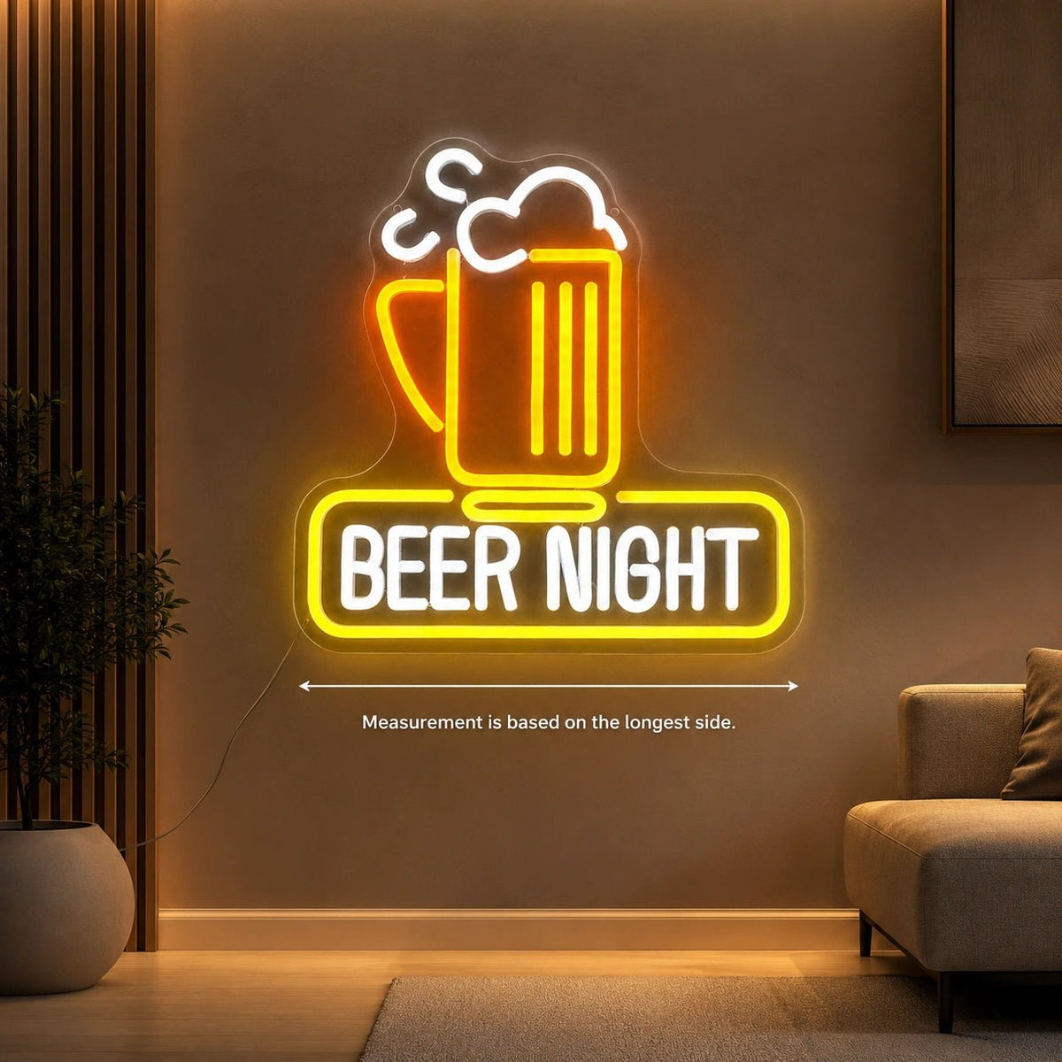 Beer Night Mug LED Neon Sign - Shineneon